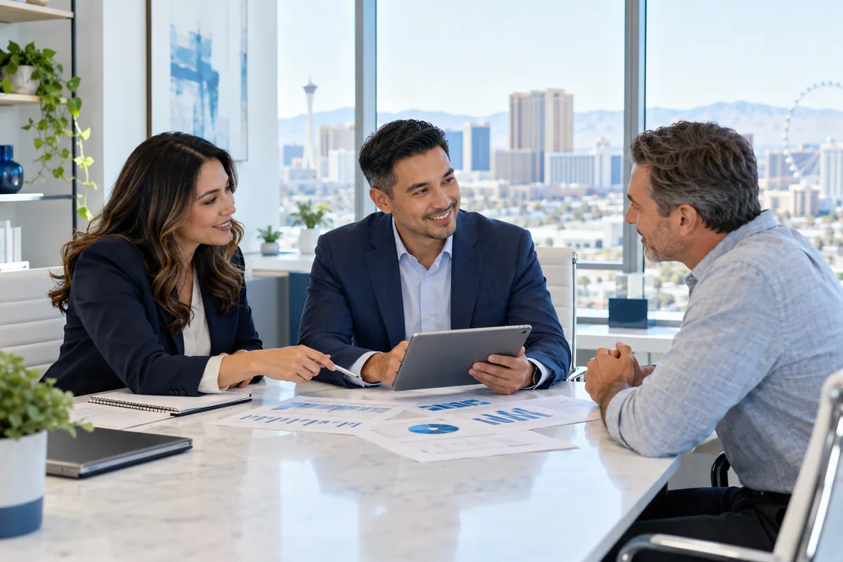 NetFintax advisors meeting with a client