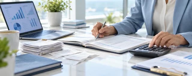 Reconciling a bookkeeping ledger with a calculator