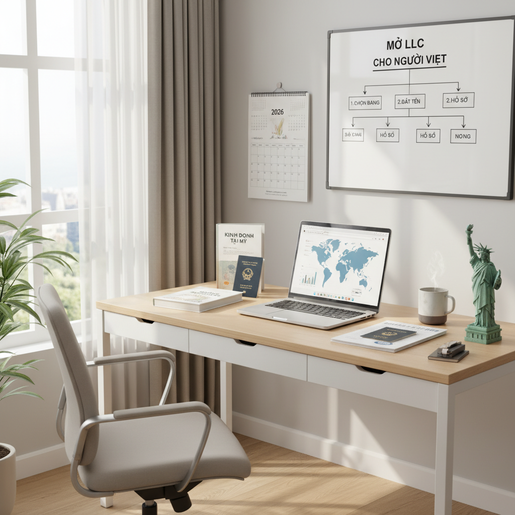 Mở LLC Tại Mỹ Cho Người Việt (2026): Hướng Dẫn A-Z